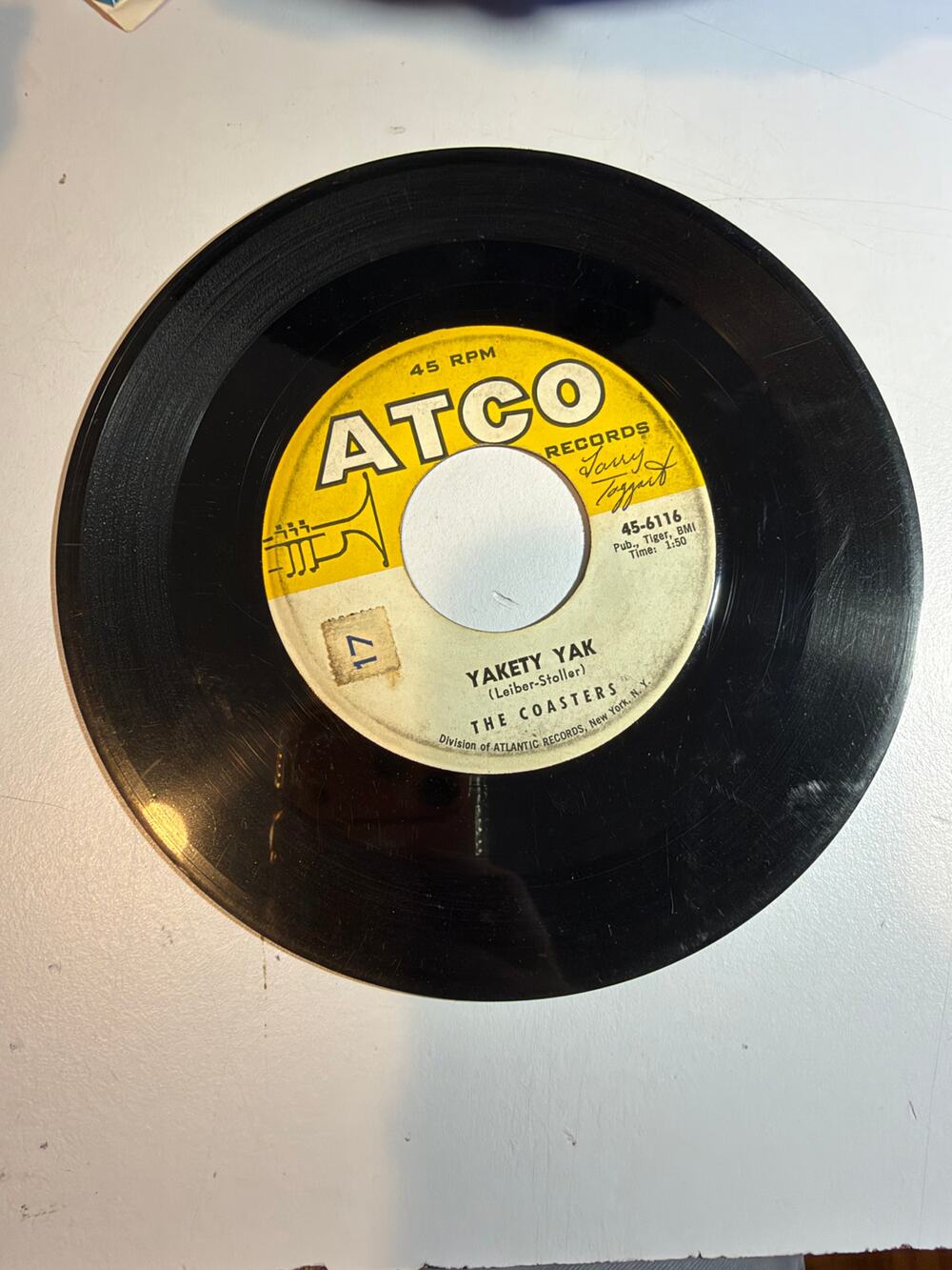 Coasters "Yakety Yak / Zing! Went The Strings Of My Heart" VG